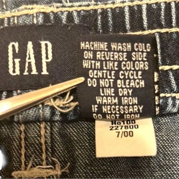 Vintage Y2K GAP Kids Embroidered Flare Jeans Sz 5 Floral Boho Festival - Picture 3 of 11